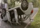 Jamtara Accident : हाईवे 419 पर बोदमा पोल फैक्ट्री के पास पलटी तेज रफ्तार कार, एयरबैग खुलने से बची 7 यात्रियों की जान!