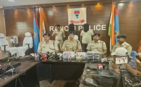 Ranchi TPC Extortion: व्यवसायी से 10 लाख रुपये मांगने वाले दो उग्रवादी गिरफ्तार, चार जिलों में फैला था नेटवर्क