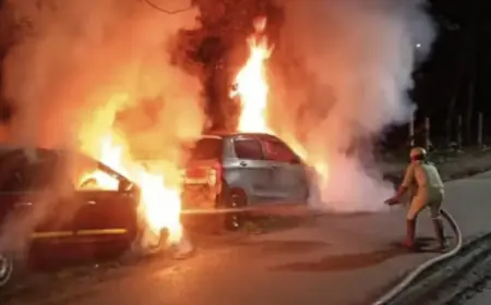 Golmuri Car Fire: अवैध सेकेंड हैंड शोरूम में लगातार दूसरे दिन आग, 2 कारें जलकर खाक, शरारत की आशंका