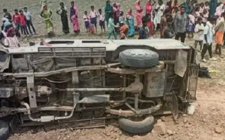 Latehar School Van Accident: स्कूली बच्चों से भरी पिकअप पलटी, आधा दर्जन से अधिक घायल, दो रेफर
