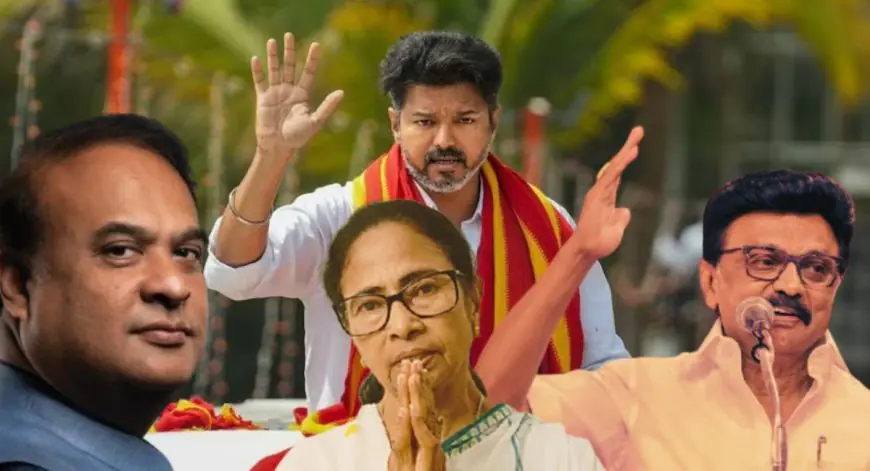 Election Updates: बंगाल में भाजपा का ऐतिहासिक उदय, तमिलनाडु में थलपति विजय ने स्टालिन को हराया, हिमंत का असम में 'महा-शतक'