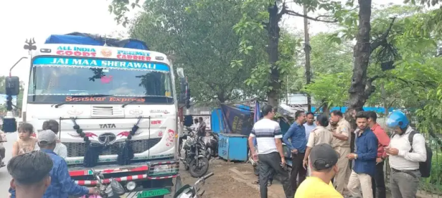 Sidhgora Hit and Run: ट्रेलर ने महिला को मारी टक्कर, चालक फरार, पुलिस ने वाहन जब्त किया