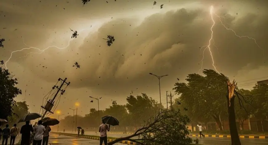 Jharkhand Weather: 19 मई तक येलो अलर्ट, 40-60 किमी/घंटा की रफ्तार से हवा, पाकुड़ में 52mm बारिश