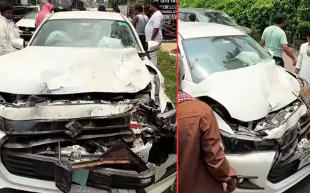 Azadnagar Accident : होराइजन मॉल के सामने डिजायर कार और पिकअप वैन में भीषण भिड़ंत, इंडिकेटर के फेर में सड़क पर हुआ हाई-वोल्टेज ड्रामा!
