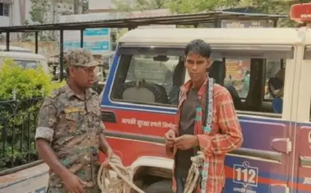 Gumla Gangster Arrest :  पुल निर्माण साइट पर लेवी वसूलने पहुंचे फरार अपराधी लक्ष्मण लोहार को पुलिस ने दबोचा, सियारटोली में भारी विजुअल घेराबंदी!