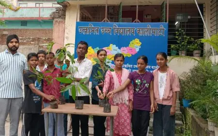 Jamshedpur School Plantation :  उत्क्रमित उच्च विद्यालय कालिमाटी में बच्चों ने जामुन और आम के पौधे रोपे, पर्यावरण मंत्री अनुराग मुंडा की मौजूदगी में गूंजा हरित विधिक संकल्प!