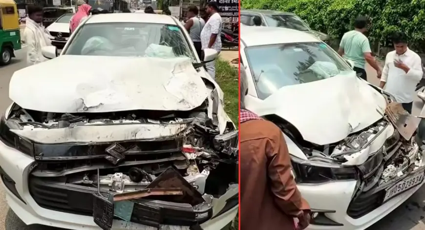 Azadnagar Accident : होराइजन मॉल के सामने डिजायर कार और पिकअप वैन में भीषण भिड़ंत, इंडिकेटर के फेर में सड़क पर हुआ हाई-वोल्टेज ड्रामा!